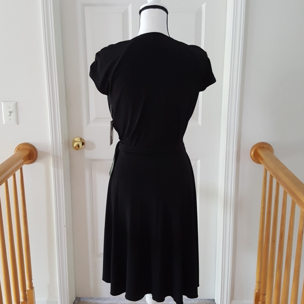 29:11  - XOXO Collection Vintage Black Wrap Dress - Picture 4 of 8